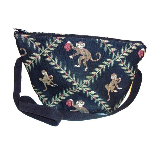 Monkeys Doodle Bags  Shoulder Bag Coconuts Canvas Lightweight USA - Picture 1 of 7